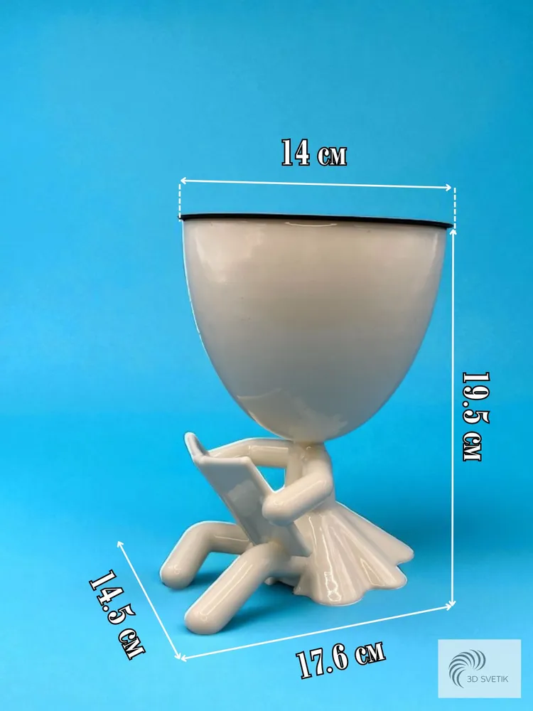 Кашпо «Девочка с книгой» — лучший подарок на День учителя Кашпо «Девочка с книгой» — лучший подарок на День учителя — изображение 2